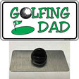 Golfing Dad Novelty Metal Hat Pin