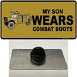 Son Wears Combat Boots Novelty Metal Hat Pin