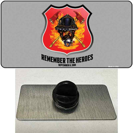 Remember The Heroes Novelty Metal Hat Pin