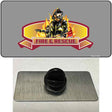 Fire Rescue Novelty Metal Hat Pin