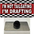 Not Tailgating Drafting Novelty Metal Hat Pin