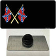 Crossed Rebel Flags Offset Novelty Metal Hat Pin