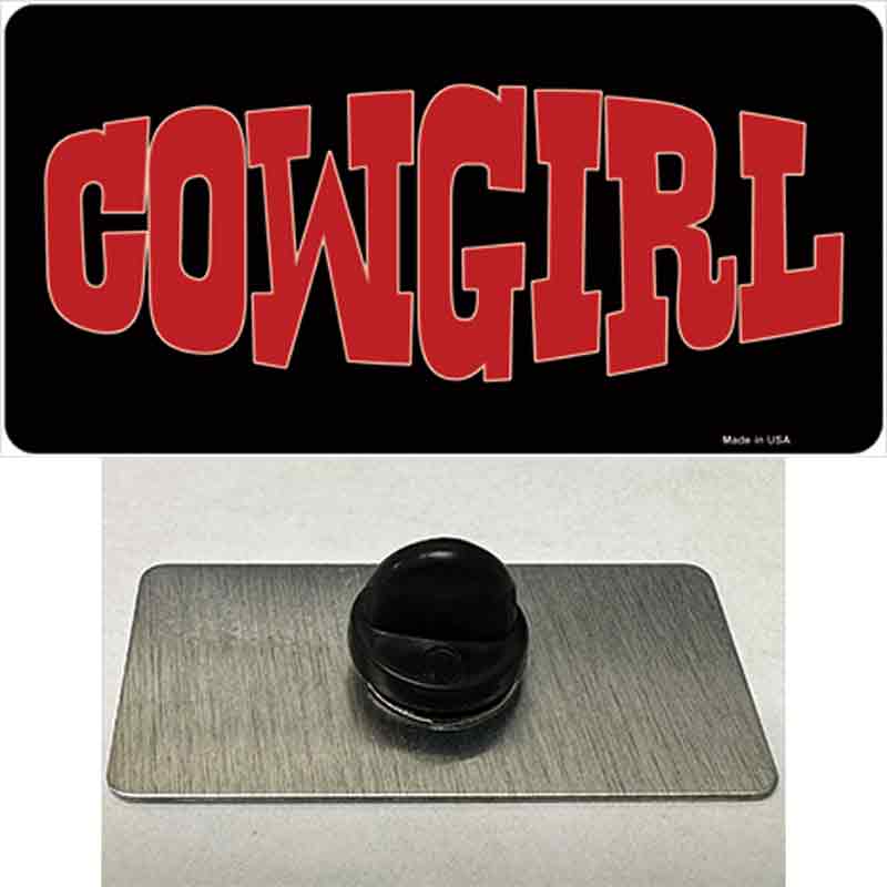 Cowgirl Red Novelty Metal Hat Pin