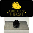 Safety First Novelty Metal Hat Pin