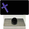 Purple Cross Offset Novelty Metal Hat Pin