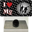 I Love My Boston Terrier Novelty Metal Hat Pin