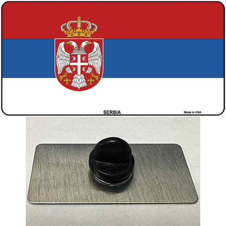 Serbia Eagle Flag Novelty Metal Hat Pin