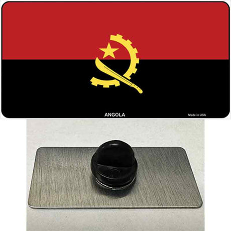 Angola Flag Novelty Metal Hat Pin