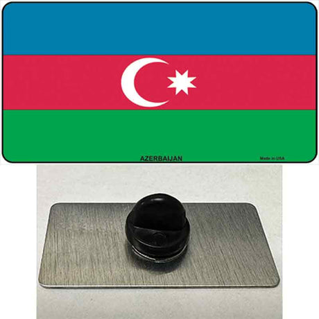 Azerbaijan Flag Novelty Metal Hat Pin