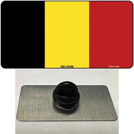 Belgium Flag Novelty Metal Hat Pin