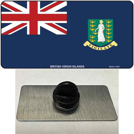 British Virgin Islands Flag Novelty Metal Hat Pin