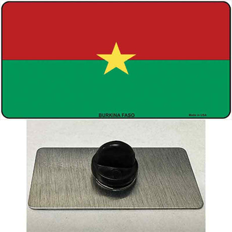 Burkina Faso Flag Novelty Metal Hat Pin