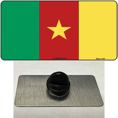 Cameroon Flag Novelty Metal Hat Pin