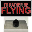 Rather Be Flying Novelty Metal Hat Pin