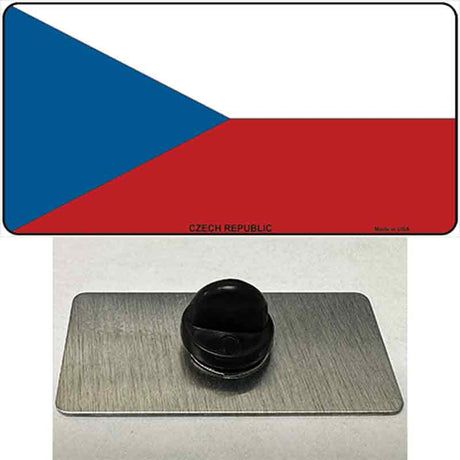 Czech Republic Flag Novelty Metal Hat Pin