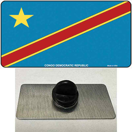 Congo Democratic Republic Flag Novelty Metal Hat Pin