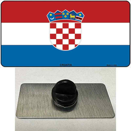 Croatia Flag Novelty Metal Hat Pin