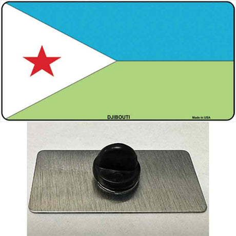 Djibouti Flag Novelty Metal Hat Pin