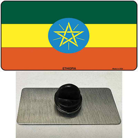 Ethiopia Flag Novelty Metal Hat Pin