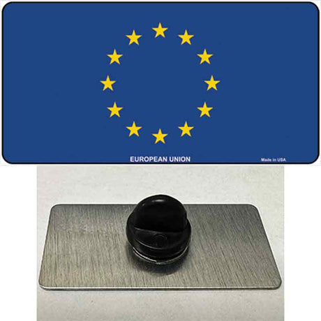 European Union Flag Novelty Metal Hat Pin