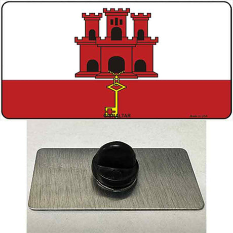 Gibraltar Flag Novelty Metal Hat Pin