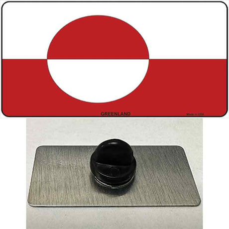 Greenland Flag Novelty Metal Hat Pin