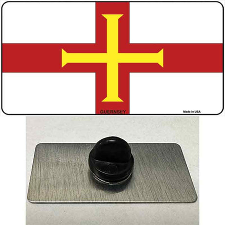 Guernsey Flag Novelty Metal Hat Pin