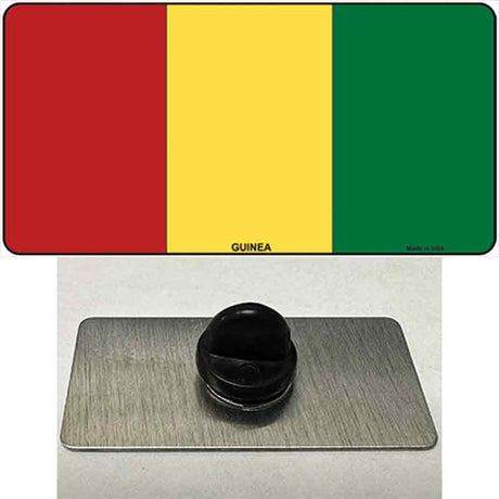 Guinea Flag Novelty Metal Hat Pin