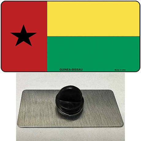 Guinea-Bissau Flag Novelty Metal Hat Pin Tag Sign