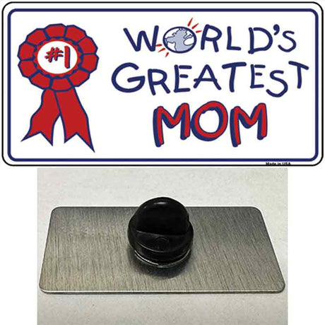 Worlds Greatest Mom Novelty Metal Hat Pin