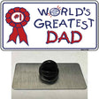 Worlds Greatest Dad Novelty Metal Hat Pin