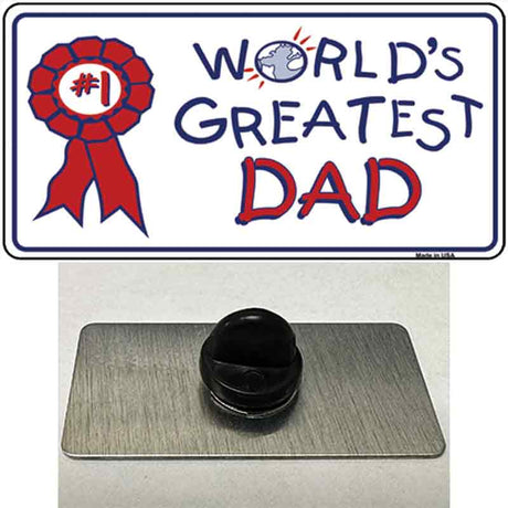 Worlds Greatest Dad Novelty Metal Hat Pin