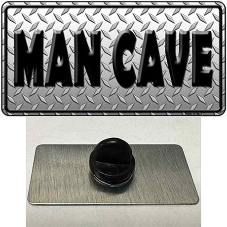 Man Cave Diamond Effect Novelty Metal Hat Pin