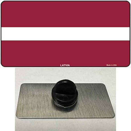 Latvia Flag Novelty Metal Hat Pin