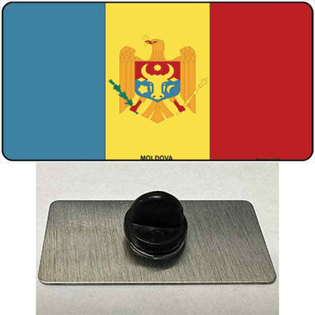 Moldova Flag Novelty Metal Hat Pin