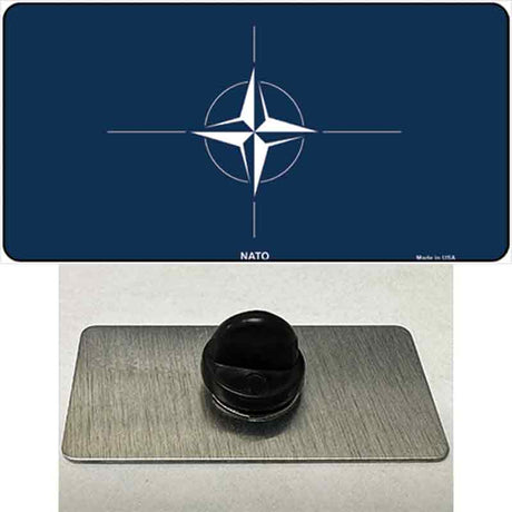 Nato Flag Novelty Metal Hat Pin