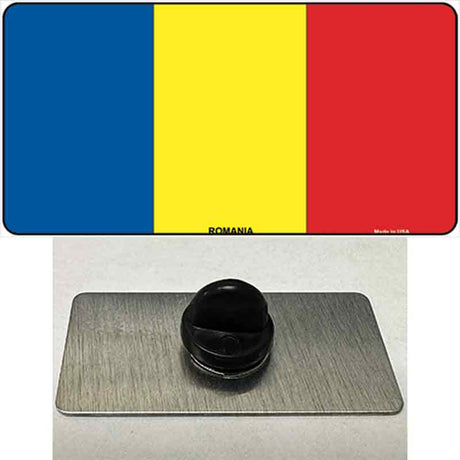 Romania Flag Novelty Metal Hat Pin