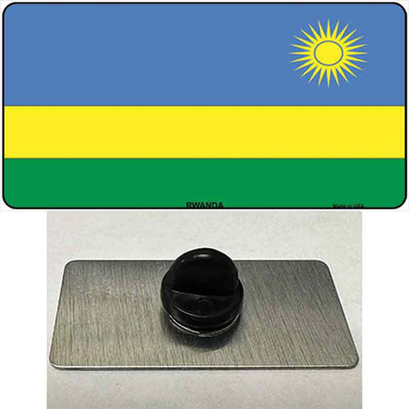 Rwanda Flag Novelty Metal Hat Pin