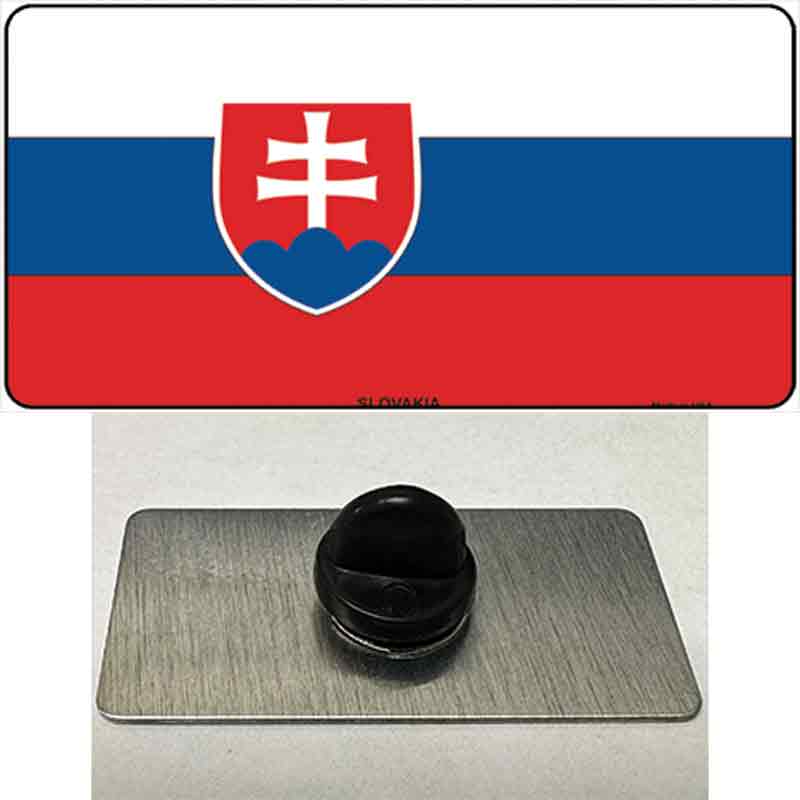 Slovakia Flag Novelty Metal Hat Pin