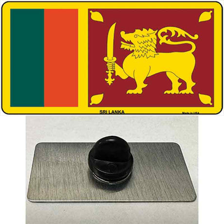 Sri Lanka Flag Novelty Metal Hat Pin