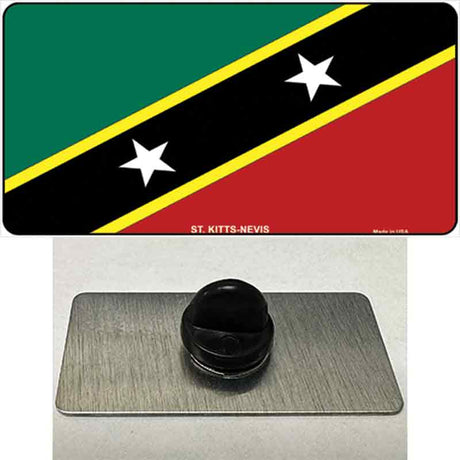 St Kitts-Nevis Flag Novelty Metal Hat Pin