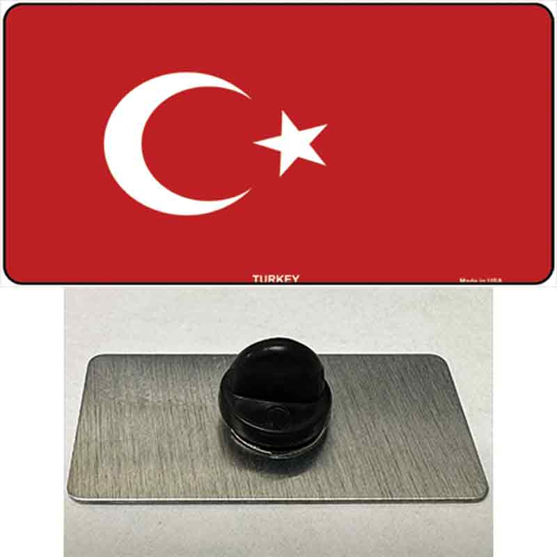 Turkey Flag Novelty Metal Hat Pin