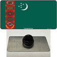 Turkmenistan Flag Novelty Metal Hat Pin