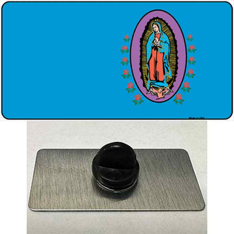 Virgin Mary Blue Novelty Metal Hat Pin