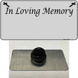 In Loving Memory Gray Novelty Metal Hat Pin