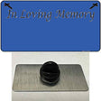 In Loving Memory Blue Novelty Metal Hat Pin