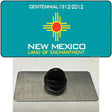 New Mexico Teal State Blank Novelty Metal Hat Pin