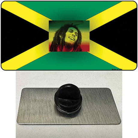 Jamaica Flag Bob Marley Novelty Metal Hat Pin