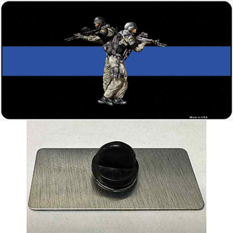 Thin Blue Line Police SWAT Novelty Metal Hat Pin