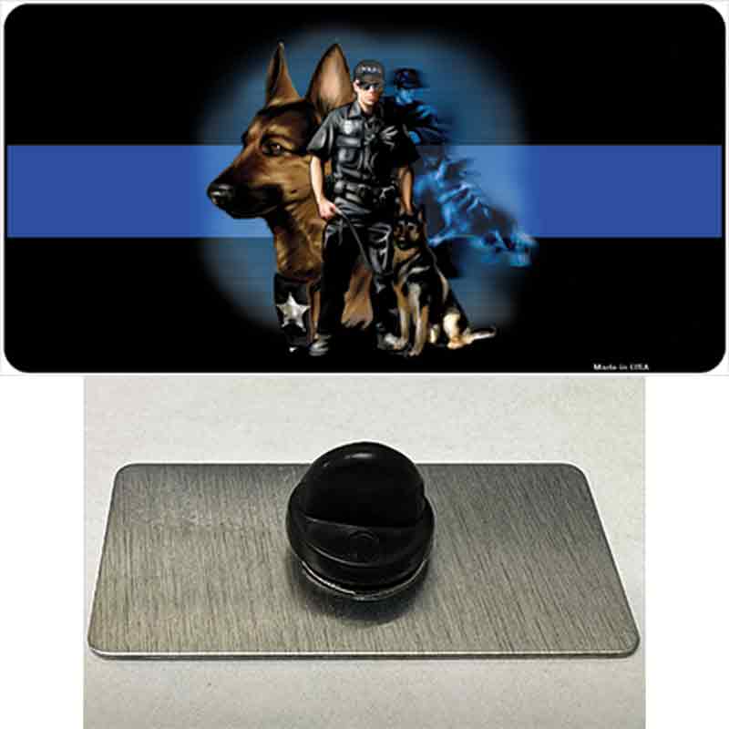 Thin Blue Line Police K-9 Novelty Metal Hat Pin